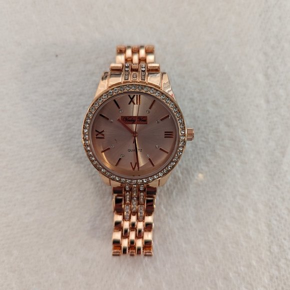 Voulez Vous Plaquette Ladies - Rose Toned - Stainless Steel - Quartz Movement - Picture 2 of 5